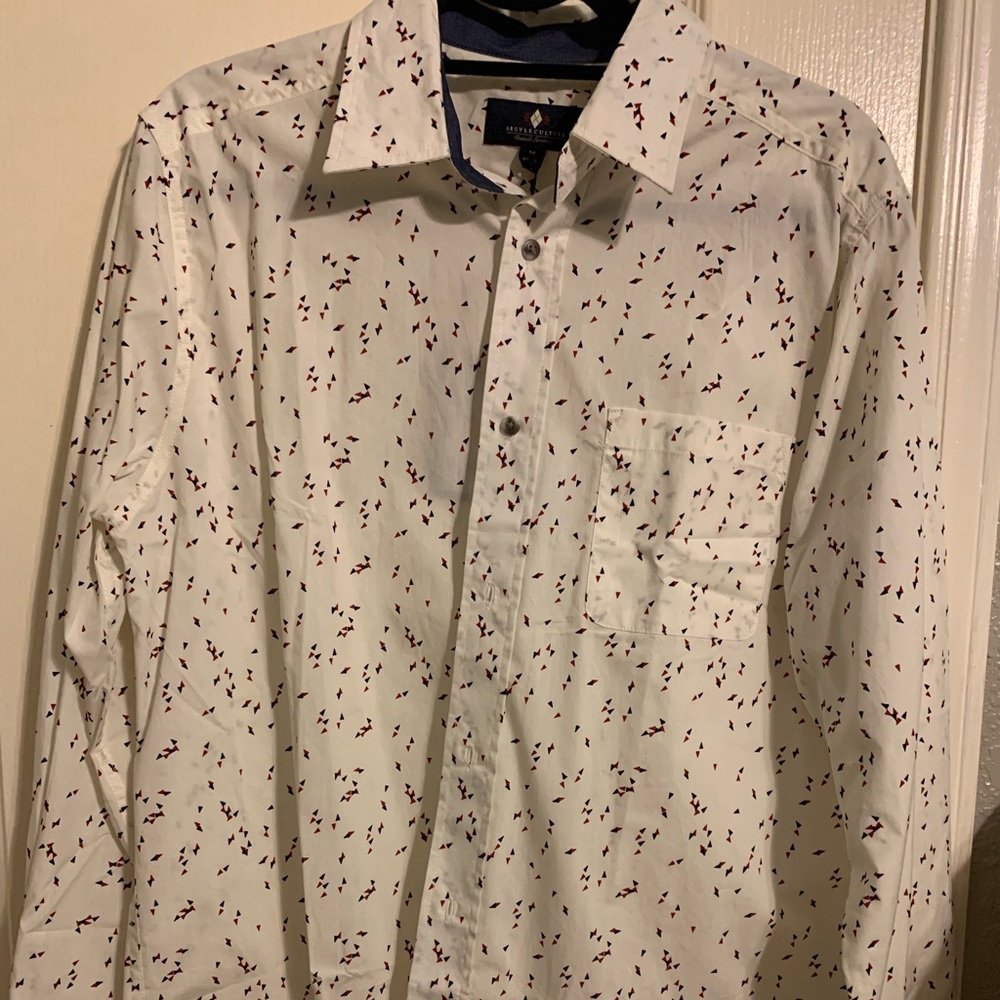 Argyleculture White Button Down Shirt